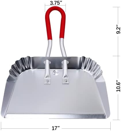 TOP DOG 17" Aluminum Metal Dustpan - Image 2
