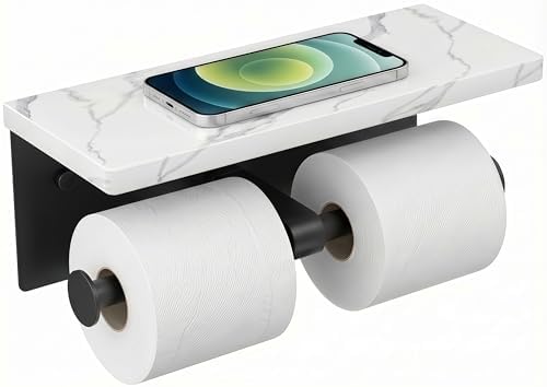 FORIOUS Double Marble Toilet Paper Holder by FORIOUS