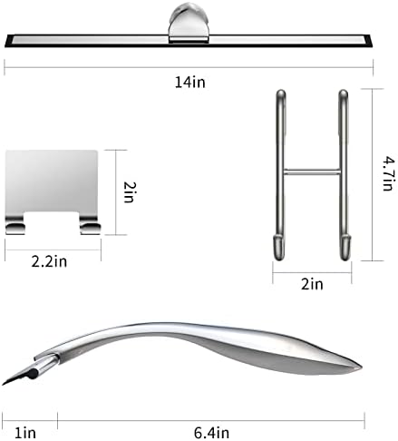 Shower Squeegee Set, 14-Inch Stainless Steel Squeegee, All-Purpose Squeegee - Image 2