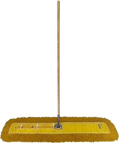 Industrial Dust Mop Kit – Includes 48 Inch Yellow Twisted Closed Loop Mop Head - Image 2