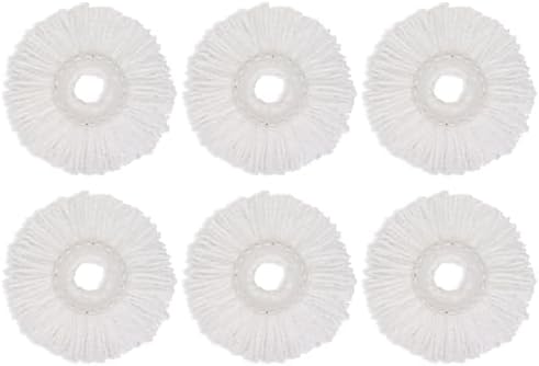 Spin Mop Replacement Heads, 6.3 Inch Microfiber Mop Refills Compatible by Sgizoku