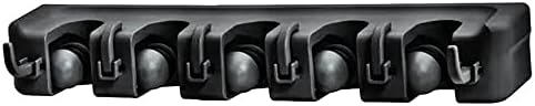 Superio Mop and Broom Holder Wall Mount Cleaning Tools Wall Organizer, 5 Rack by Superio