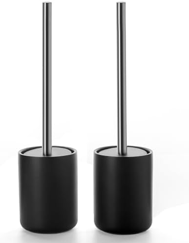 Ceramic Toilet Brush and Holder Set, Toilet Bowl Cleaner Brush by ViosuniuBathroomSpecialists
