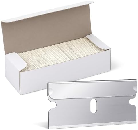 Single Edge Razor Blades, 100 Pack Heavy-Duty Replacement Blades by DKExclusives