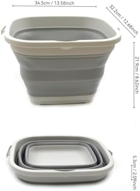 SAMMART 11L Collapsible Rectangular Handy Bucket/Tub - Image 2