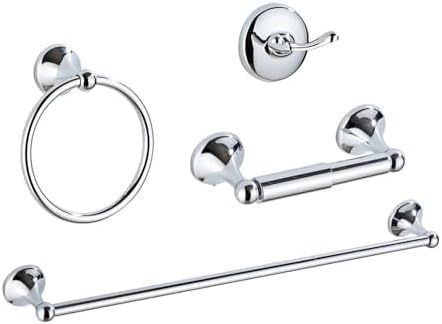 Classic Bathroom Hardware Accessory 4-piece Set by Unknown