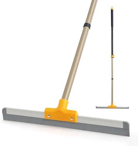 Yocada Rubber Floor Squeegee TPR Blade Scrubber Broom Shower Squeegee by Yocada