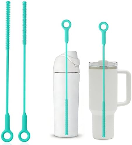 Straw Cleaner Brush Set by GreatSiliconeCleaningBrushMaker