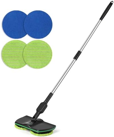 Upgraded Electric Spin Mop, 13-Inch Max Cleaning Pad Cordless Electric Mop by HotProducts