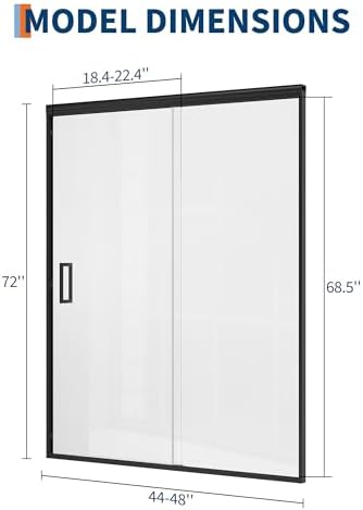 Frameless Hinged Shower Door - Image 4