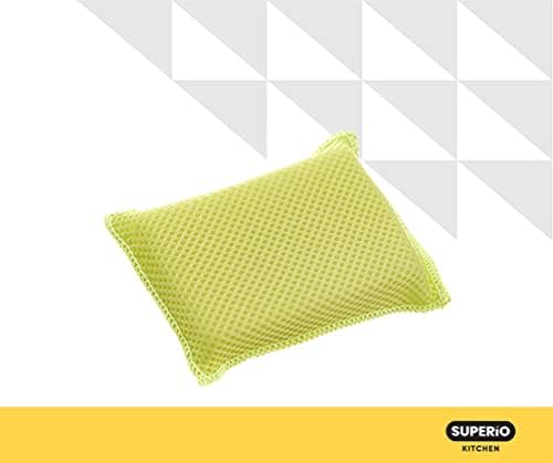 Microfiber Non-Scratch Dish & Kitchen Scrubber Heavy-Duty Household Cleaning - Image 3