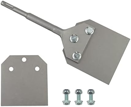 4 Inch SDS Plus Floor Scraper Tool Kit, Removes Thinset & Adhesives, Works by Sabre+Tools
