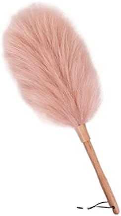 Duster for Cleaning with Solid Wooden Handle, Anti-Static Dusters，Washable by Unknown