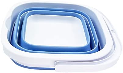 SAMMART Collapsible Rectangular Cleaning Bucket 5L- Foldable Camping Beach Sand - Image 2