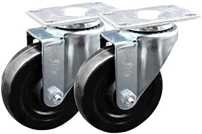1013L2 Rubbermaid Tilt Truck Replacement Caster Set Fits FG101300BLA FG9T1400BLA by ServiceCasterCorporation
