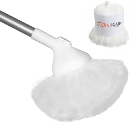 CLEANHOME Shower Scrubber with Long Handle, Soft Bristles by CLEANHOME