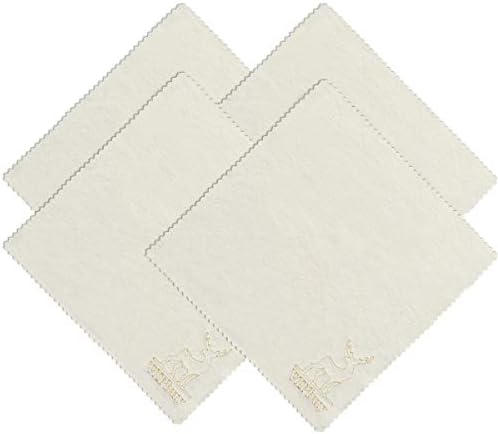 4 Pack Natural Chamois Glasses Cleaning Cloths by VIPbuy