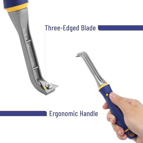 Bates- Carbide Scraper, Three-Edged Tungsten Steel Blade, Paint Scraper Tool - Image 4