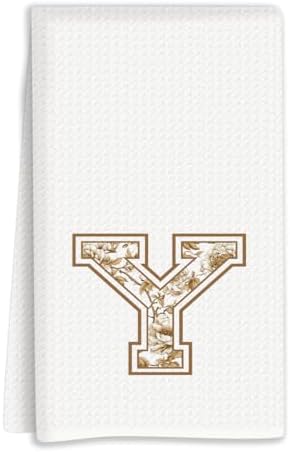 Chinoiserie Initial Kitchen Towels, Personalized Kitchen Towels, Personalized by Unknown