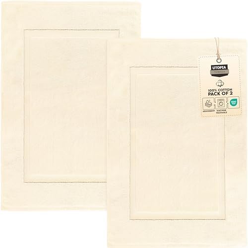 Utopia Towels Cotton Bath Mat, 21x34 in, 2 Pack by UTOPIATOWELS