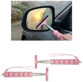 2PCS Car Side Mirror Squeegee, Retractable Vehicle Rear View Mirror Cleaning by Unknown