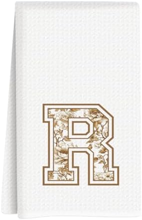 Chinoiserie Initial Kitchen Towels, Personalized Kitchen Towels, Personalized by Unknown