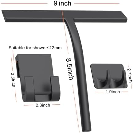 Silicone Shower Squeegee, 9 inch - Image 2