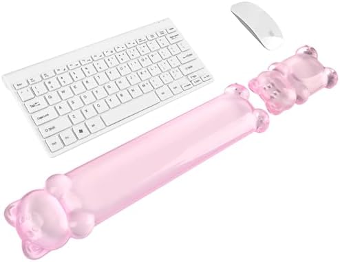 Gel Keyboard and Mouse Wrist Rest Set – Clear Wrist Rest by Sumgsn