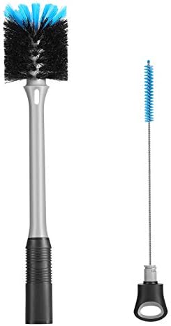MOSOLAN 2-in-1 Bottle Brush and Straw Cleaner Brush, 1 Pack by mosolan