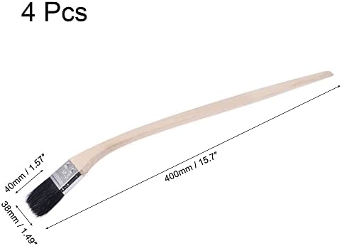 uxcell Bent Radiator Paint Brush 16" Length 1.5" Width Bristle - Image 2