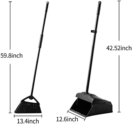 Eyliden Heavy-Duty Commercial Broom and Dustpan Set, Windproof Lid - Image 6