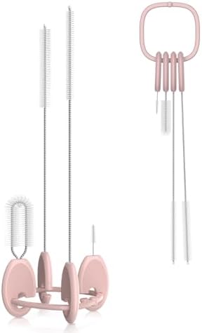 YOTIME 4in1 Straw Cleaner Brush Set, Reusable Standing Straw Brushs by YOTIME