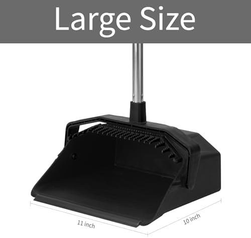 Tiumso 3-Pack Broom with Dustpan Combo Set, Commercial Broom and Dustpan Set - Image 4