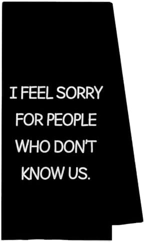 Funny Black and White Kitchen Towels, Gifts by Unknown