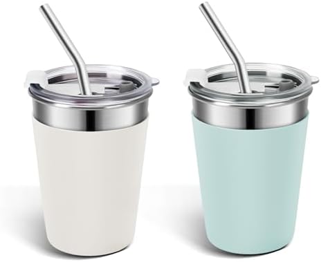 2pcs Stainless Steel Toddler Cups, 12oz Kids Cups by YummySam