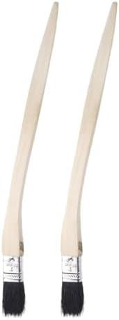 uxcell 2pcs Bent Radiator Paint Brush 1" Width Curved Wall Paint Soft Bristle by uxcell