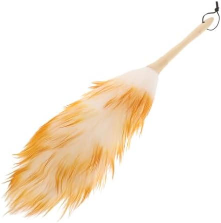 Washable Static Duster with Wooden Handle by MERRYHAPY