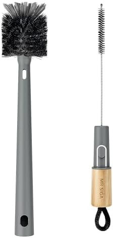 MR.SIGA Water Bottle Brush and Straw Cleaner Brush, Long Handle Bottle Cleaner by MRSIGA
