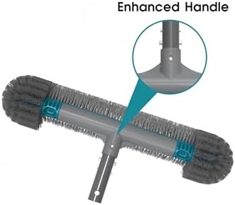 20" Pool Brush with Spherical End Bristles, Heavy Duty Wall & Floor Scrubber - Image 5
