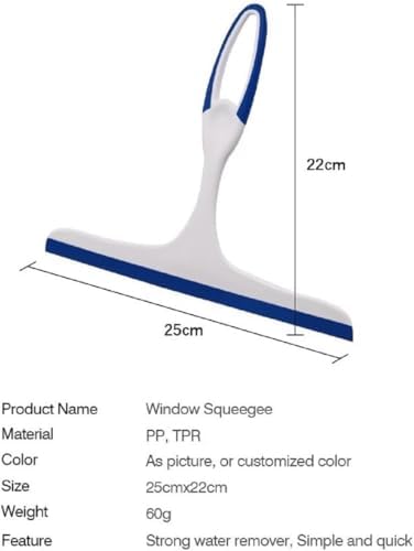 2Pcs Shower Squeegee, Squeegee for Bathroom, Shower Glass, 9.8 " - Image 2