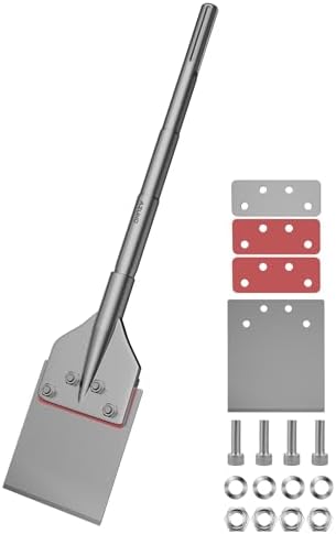 AZUNO SDS Max Floor Scraper, 6x25" Thinset Removal Chisel by AZUNO