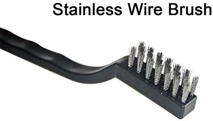 YiwerDer 9PCS MINI Wire Brushes, Stainless Steel Brush Set, Curved Handle - Image 2