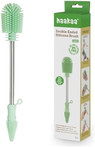 Haakaa Food-Grade Silicone Double-Ended Cleaning Brush by haakaa