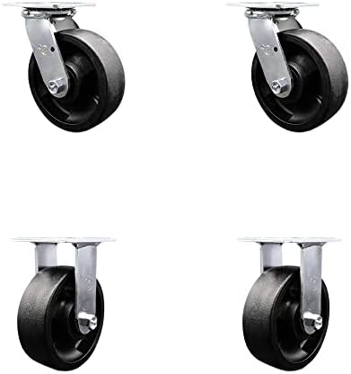 4406L6 FG4406L60000 Rubbermaid Cart Replacement 6 Inch Caster Kit by ServiceCasterCorporation