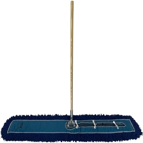Industrial Dust Mop Kit – Includes 48 Inch Blue Twisted Closed Loop Mop Head - Image 2