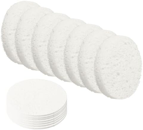 uxcell 20Pcs Cellulose Sponges, Round Kitchen Clean Sponges Non-Scratch by uxcell