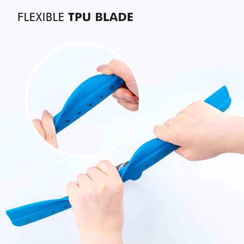 FOSHIO Window Squeegee with 18-Inch Large TPU Blade, All-Purpose Shower Squeegee - Image 4