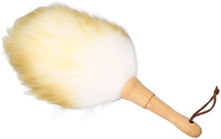 Drfeify Feather Duster Soft Fluffy Wool Cleaning Brush Duster - Image 3