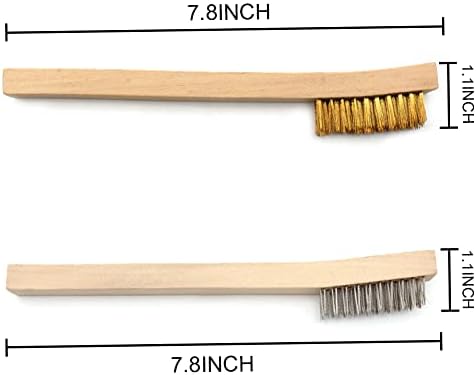 MAXMAN Wire Brush Set 12Pcs, Small Detailing Brushes, - Image 3