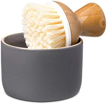 Full Circle Bubbly Palm Brush & Ceramic Soap Dispenser - Image 3